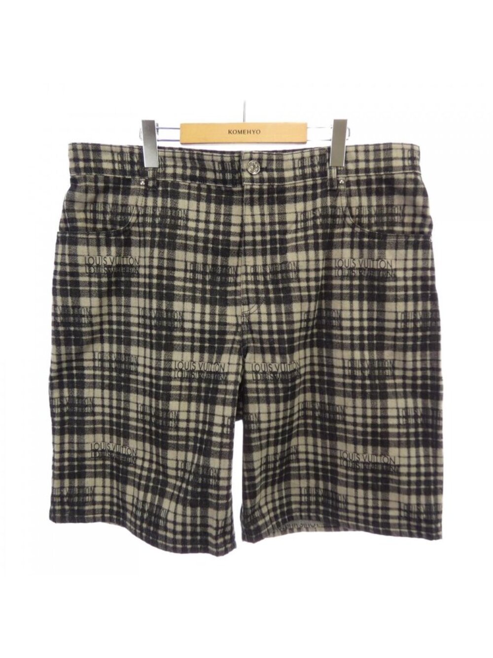 Louis Vuitton Check Denim Shorts